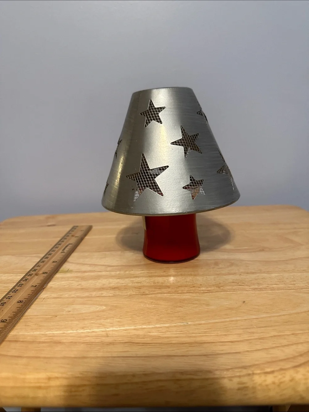 Decorative Star Cutout Metal Shade in Gray